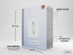 A4 Premium Spiral Notebook Enchantment Design | 500 Pages | Single Ruled | Hybrid Laminated SBS Cover | Durable Spiral Binding Study Notebook - Image 3