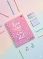 A4 SPIRAL LONGBOOK 300 Pages (KEEP CALM AND LOVE PINK) - Image 7