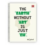 EARTH WITHOUT ART A4 SPIRAL LONGBOOK 300 PAGES