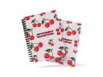 A5 WIRO DIARY Cherry Design 160 Pages