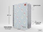 A4 PREMIUM SPIRAL (DIAMOND SHAPE FLOWERS) 500 Pages - Image 2