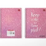 A4 SPIRAL LONGBOOK 300 Pages (KEEP CALM AND LOVE PINK)