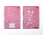 A4 SPIRAL LONGBOOK 200 Pages (KEEP CALM AND LOVE PINK) - Image 4