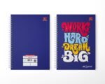 A4 SPIRAL LONGBOOK 300 Pages (WORK HARD DREAM BIG) - Image 2