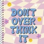 Don't Over Think It A4 Size 5 Subject Spiral Longbook | 400 Pages| Ruled | Soft Cover | Size: 29.7x21cm, For Smooth & Organized Note-taking.