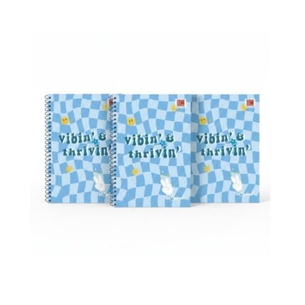 Vibin And Thrivin A4 Size 5 Subject Spiral Longbook | 200 Pages| Ruled | Soft Cover | Size:29.7x21cm(Pack Of 3) A4 Size 5 Subject Spiral Longbook | 200 Pages| Ruled | Soft Cover | Size:29.7x21cm (Pack Of 3)