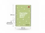 Knowledge Is Power Write It Down A4 Size 5 Subject Spiral Longbook | 300 Pages | Ruled | Soft Cover | Size: 29.7x21 Cm (Pack Of 2) - Image 3