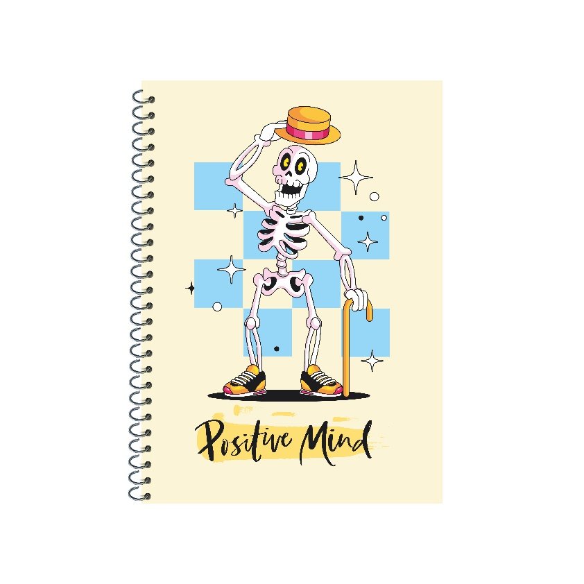 positive mind-front (1) Positive Mind A5 Spiral 100 Pages - Image 1